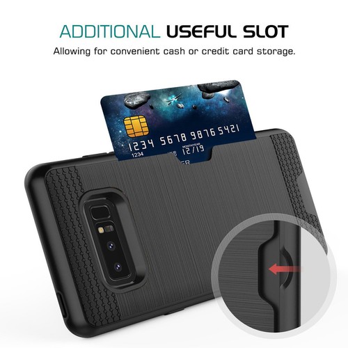 New Credit Card ShockProof Tough Strong Case For Samsung Galaxy Note 8 - Picture 3 of 8