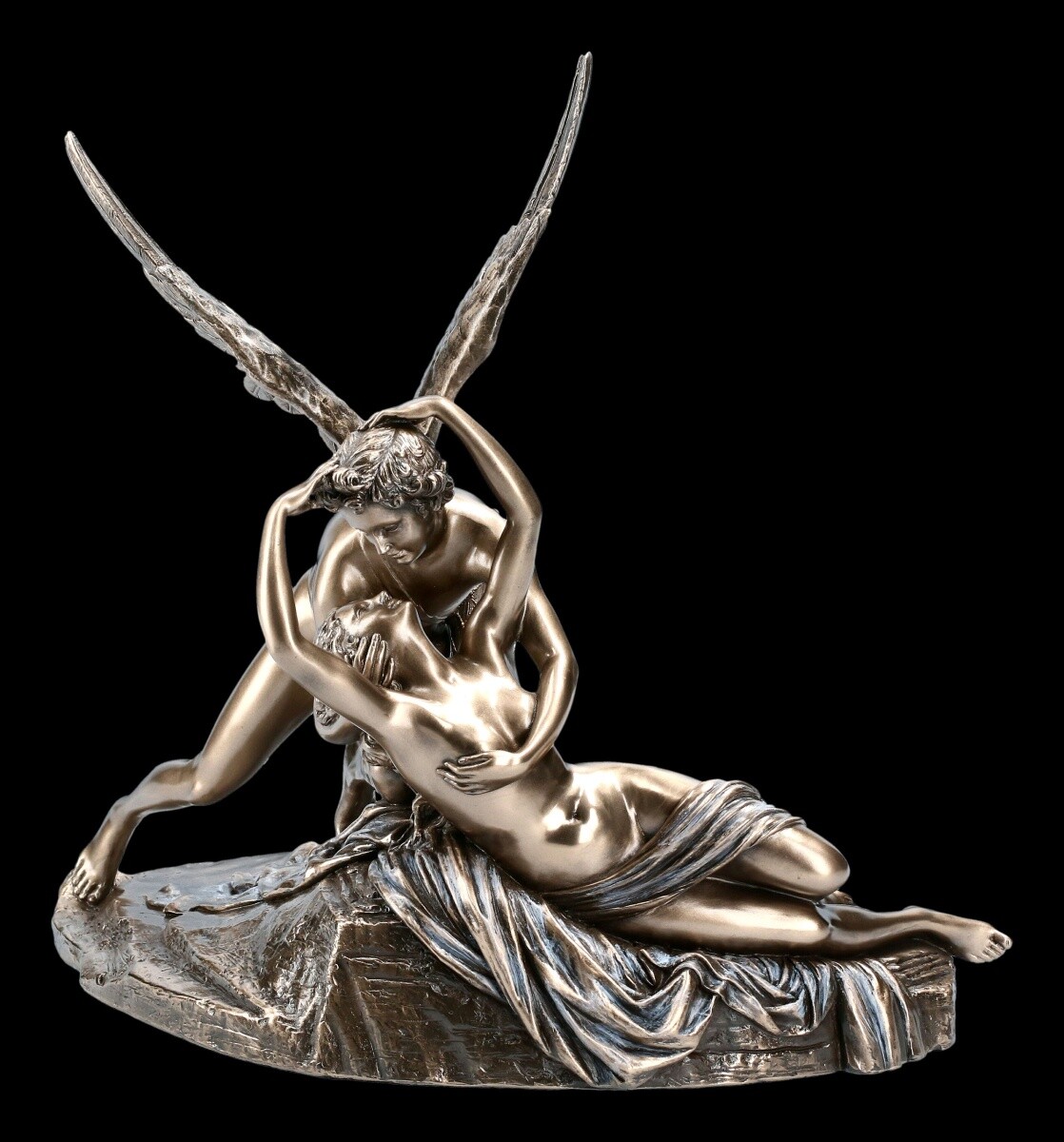 Eros And Psyche Figure After Antonio Canova - Bronzed - Veronese Gods Decor