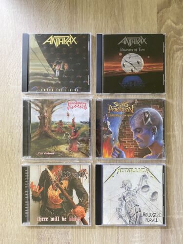 LOT THRASH!!! by Anthrax, Hell’s Thrash Horsemen, Seeds of Perdition, Vindicator - Picture 1 of 18