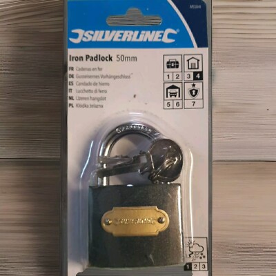 Silverline Eisen Vorhängeschloss 50 mm | MSS04I