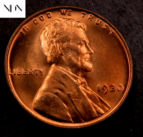 1930 Lincoln Wheat Penny Cent - Gem BU Red