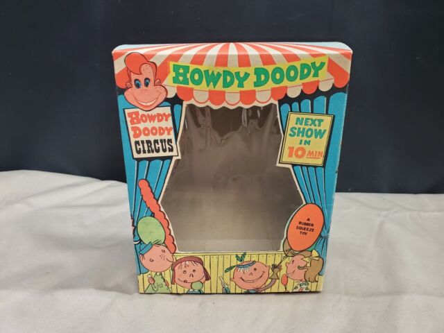 1950s Howdy Doody Circus Rubber Squeeze Toy Box Peter Puppet BOX ONLY