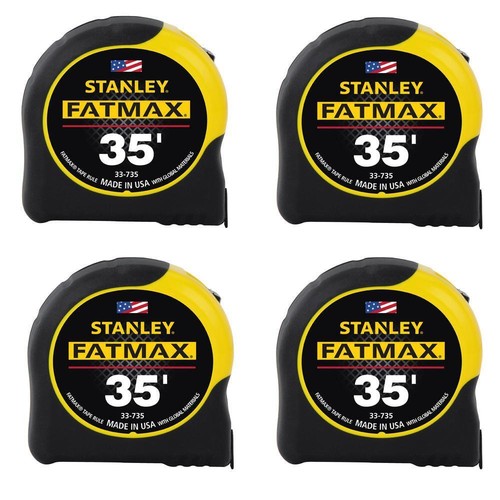 Stanley FATMAX Tape Measure Cushioned Grip 35 ft. x 1-1/4 in. Pack of 4 Tapes - Picture 8 of 12