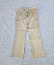 Caché Beige Satin Bootcut Dress Pants Stretc...