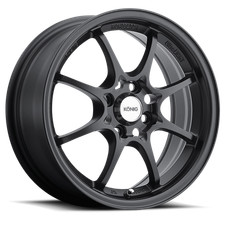 Konig Helium 15x6.5 4x100 40 Flat Black Wheel Rim Fits Fit Accent Versa Yaris