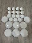 Lot Of 23 Vintage Corelle Pyrex Country Violets Blue Flowers (8) Bowl (15) Plate