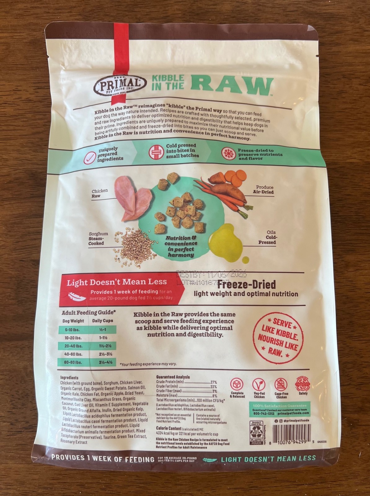 Primal Pet Foods Kibble in the Raw Dry Dog Food | Dry Cat Food - NEW 1.5lb Value