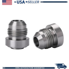 8AN Male Steel Weld On Bung Fitting Adapter 2PCS