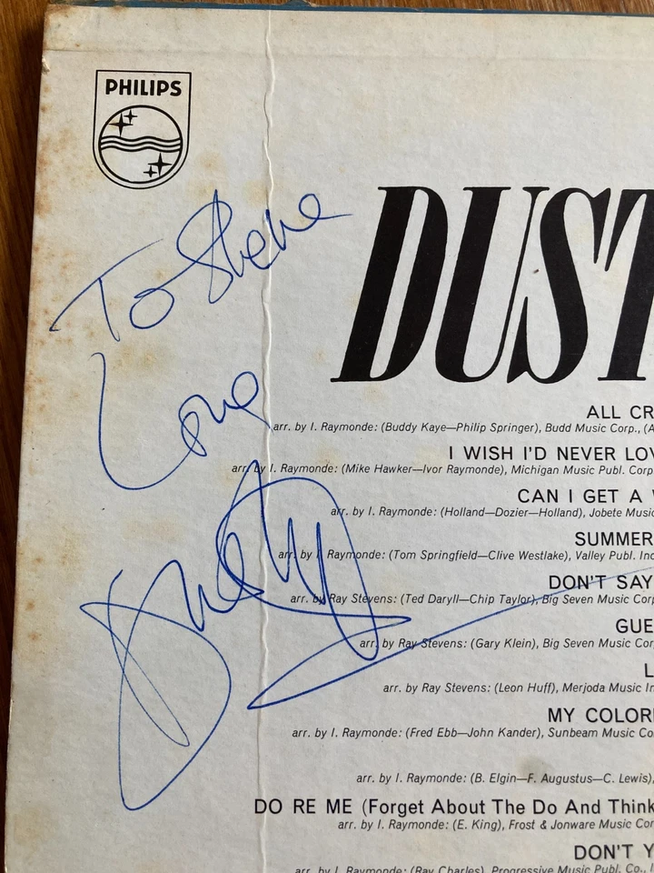 *SIGNED* DUSTY SPRINGFIELD US Dusty lp 1964 Stereo AUTOGRAPH - Image 3 of 4