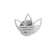 Adidas Originals Silver Pin Badges Deadstock Olympics Trefoil OG Rare Tie Pin