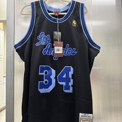 Rare Mitchell Ness Shaquille O'Neal Lakers jersey black Blue