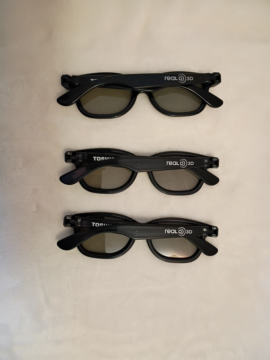 3 Toshiba Fpt-p100 3D Movie Glasses No Scratches Look Untouched | eBay