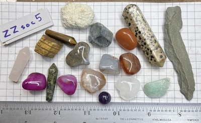 Rocks - Assorted Polished Stones, Small Lot, Some Other Pieces - Free Shipping