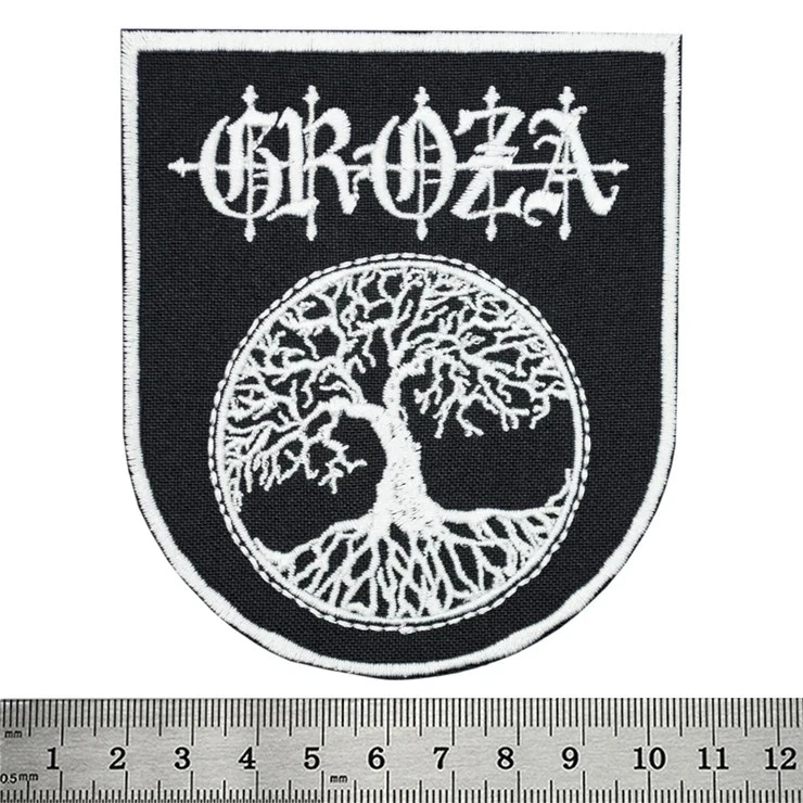 Death Band Logo Large Embroidered Sew-On Back Patch for Jacket Vest