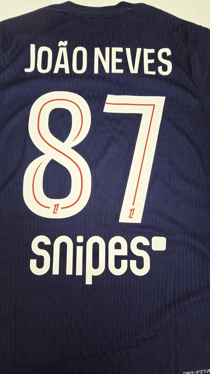 2025/26 Nike PSG Nike #87 João Neves Dri-FIT ADV Home Match Soccer