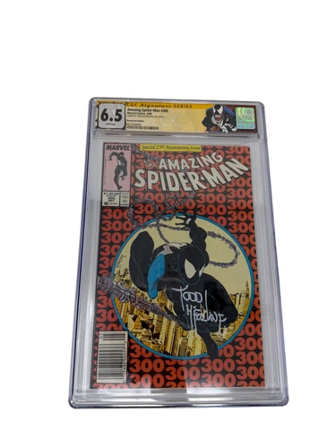 Marvel Amazing Spider-Man #300 CGC 6.5 SS Signed TODD McFARLANE Silver Autograph