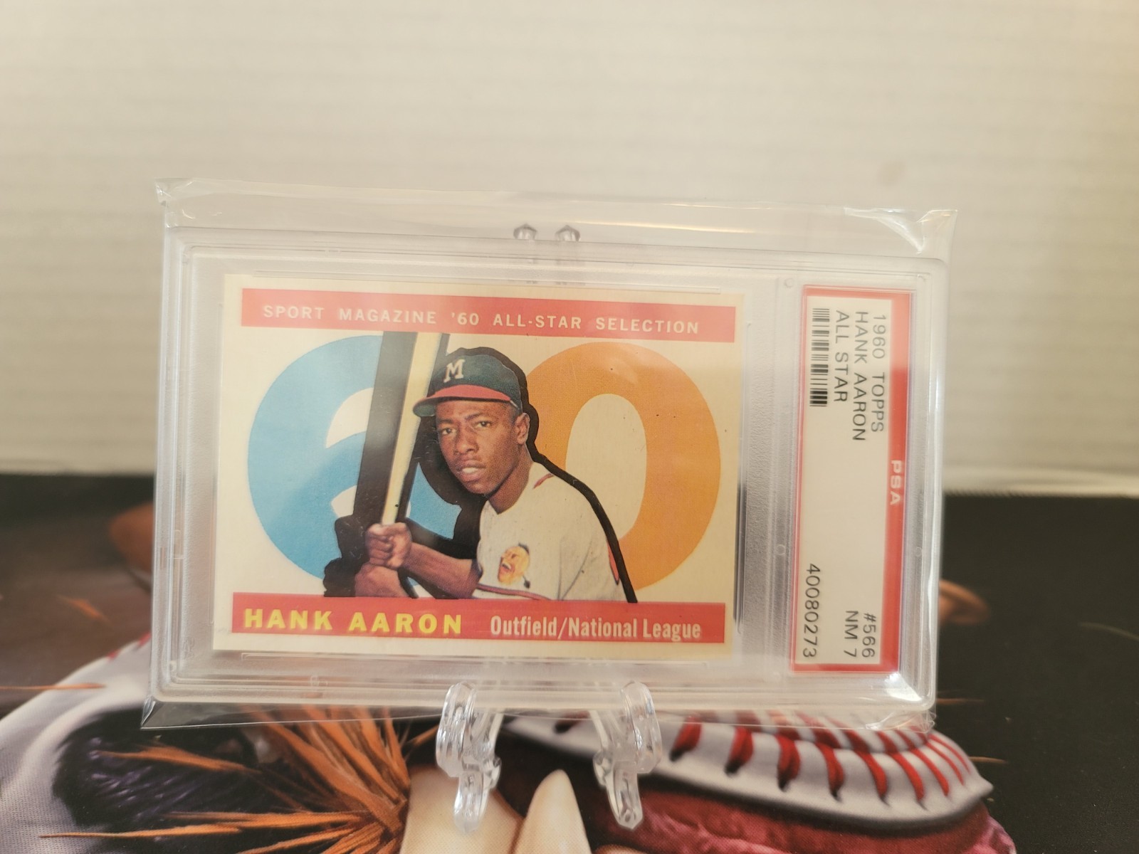 1960 Topps Hank Aaron #566 All Star PSA 7