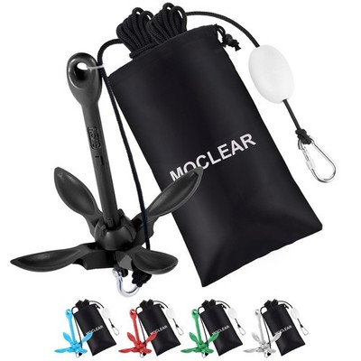 Kayak Anchor Kit, 3.5 lb Compact Folding Grapnel Anchor for Kayaks, Canoes, S...