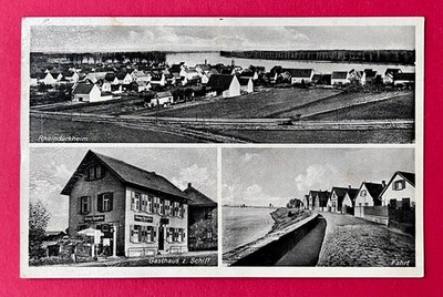 AK WORMS Rheindürkheim um 1935 Gasthaus zum Schiff und Fahrt     ( 167704