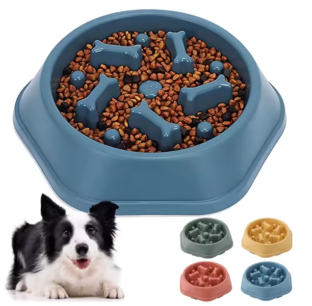 Slow Feeder Dog Bowl Anti Slip Anti Bloating
