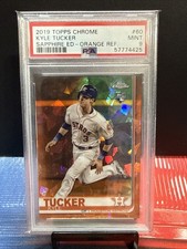 2019 Topps Chrome Sapphire Orange 1/25 - Kyle Tucker #60 (RC) PSA 9 Dodgers