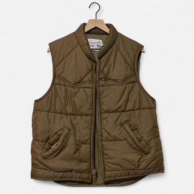 Vintage Lee Storm Rider Brown Puffer Vest