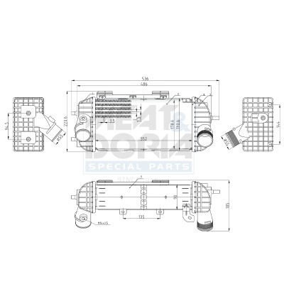 Meat & Doria LadeluftküHler LLK FüR Hyundai Tucson 2.0 Crdi AWD KIA Sportage TL-image