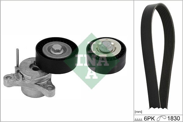 3x ✅Fits INA 529 0448 10 V-ribbed Belt Set 529 0448 10 V-belts set ( ⭐UK Seller⭐