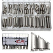 360pcs Stainless Steel Watch Pins Spring Bars Band Strap Kit Link 8-25mm Repair