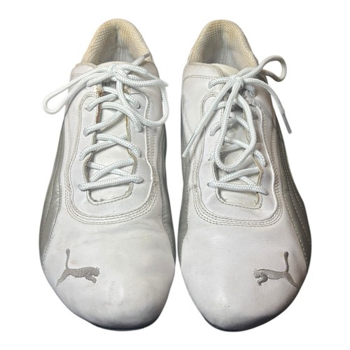 De Colección Y2K Puma Speedcat Mostro Sparco Tenis Blanco Negro Plata Para hombres Talla 11 Gato - Imagen 2 de 9