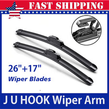 Front Windshield Wiper Blades Pair 26"+17" All Season For Infiniti Q50 Q60 QX60