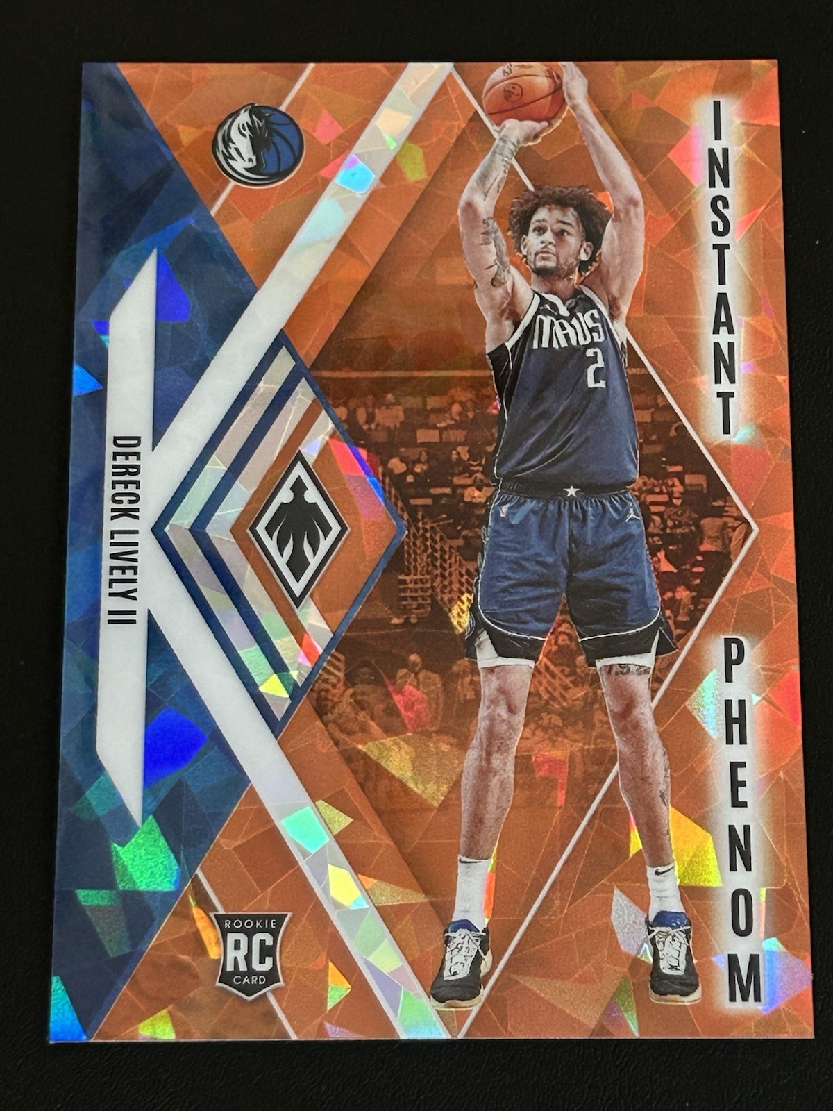 2023-24 Phoenix Dereck Lively II Instant Phenom Orange Ice Prizm /249 Rookie #19