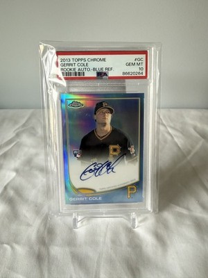 2013 Topps Chrome - Gerrit Cole Rookie Autographs Blue Refractor /199 (AU, RC)