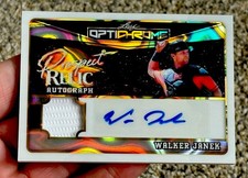 Walker Janek /10 Patch Auto PR-WJ1 2025 Leaf Optichrome Baseball 