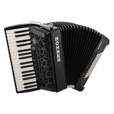 Hohner BRAVO MyColor III 72 Chromatic Piano Key Accordion Night Jet Black