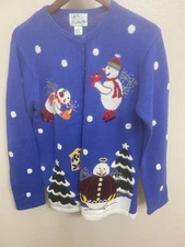 The Quacker Factory Women’s Christmas Sweater Size  SMALL