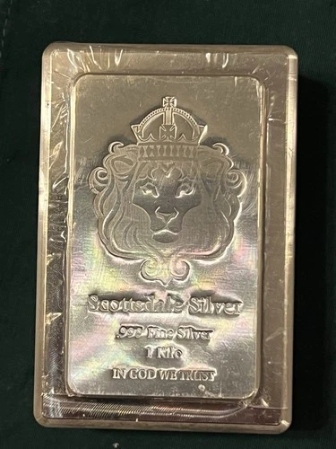 1 KILO Scottsdale STACKER Silver Bar .999 Silver Bullion #A131