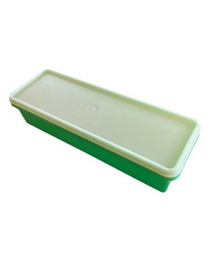 Vintage Tupperware Celery Vegetable Keeper Crisper Green #892-6 w/ Lid 893-1