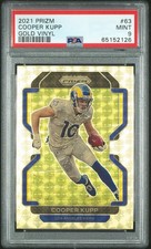2021 Panini Prizm Cooper Kupp #63 Gold Vinyl Prizm 1/5 PSA 9