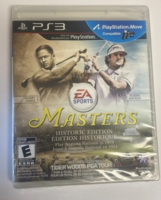#ad PS3 Playstation MASTERS Historic Edition Golf Move Compatible 25 New Never Open $75.00