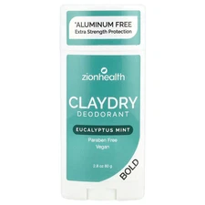Bold, ClayDry Deodorant, Eucalyptus Mint, 2.8 oz (80 g)