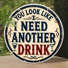 [Vintage Bar Sign] Rustic Tin Metal Signs 8x8 Inch Aluminum Wall Sign - Vintage