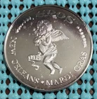 1970 Krewe of EROS / Musical Loves  .999 FINE SILVER Mardi Gras Doubloon