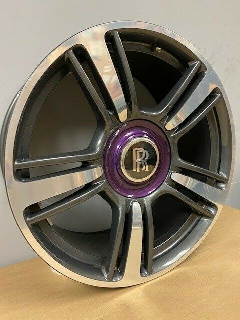 NEW Rolls Royce Wraith Dawn Wheel Rim Charcoal Polished 21x9.5 OE 36116862614
