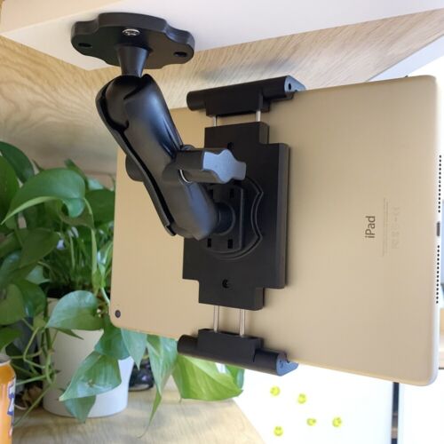 Aluminum Heavy Duty Drill Base Truck Semi Wall Mount For Apple Samsung Tablet - Picture 13 of 24