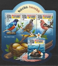 Sierra Leone, 2015, postfr., Geschützte Vögel