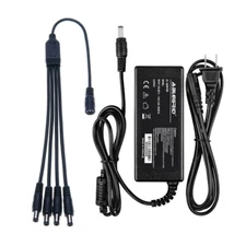 3Amp Power Adapter with 4 way splitter for Q-See Cameras Charger Supply Cord PSU