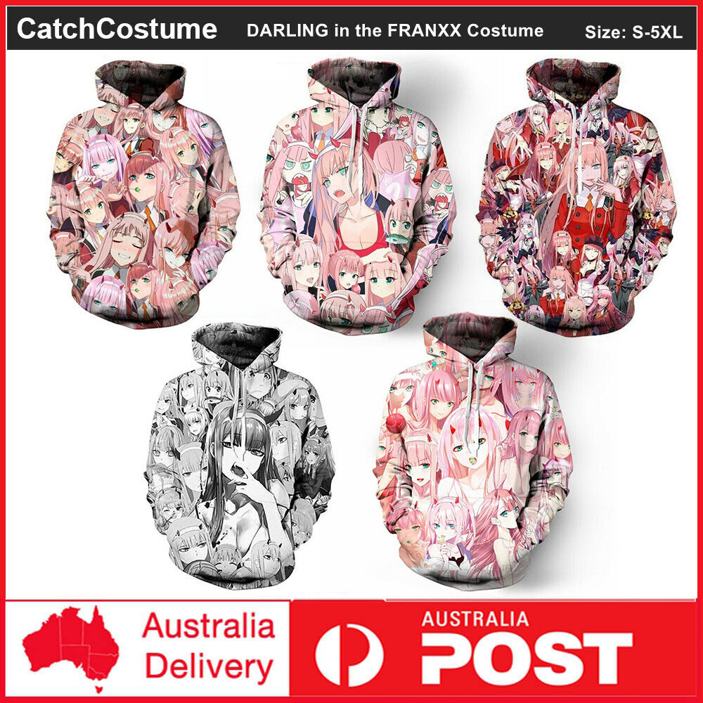 Anime DARLING in the FRANXX ZERO TWO Hoodie Pullover Anime DARLING in the FRANXX ZERO TWO Hoodie Pullover