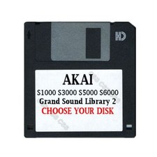 Akai S1000 / S5000 Floppy Disk Grand Sound Library 2 Choose Your Disk