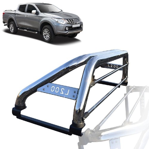 Back Sports Stainless Steel Rear Roll Bar For Mitsubishi L200 Triton 2019-2024 - Picture 6 of 7